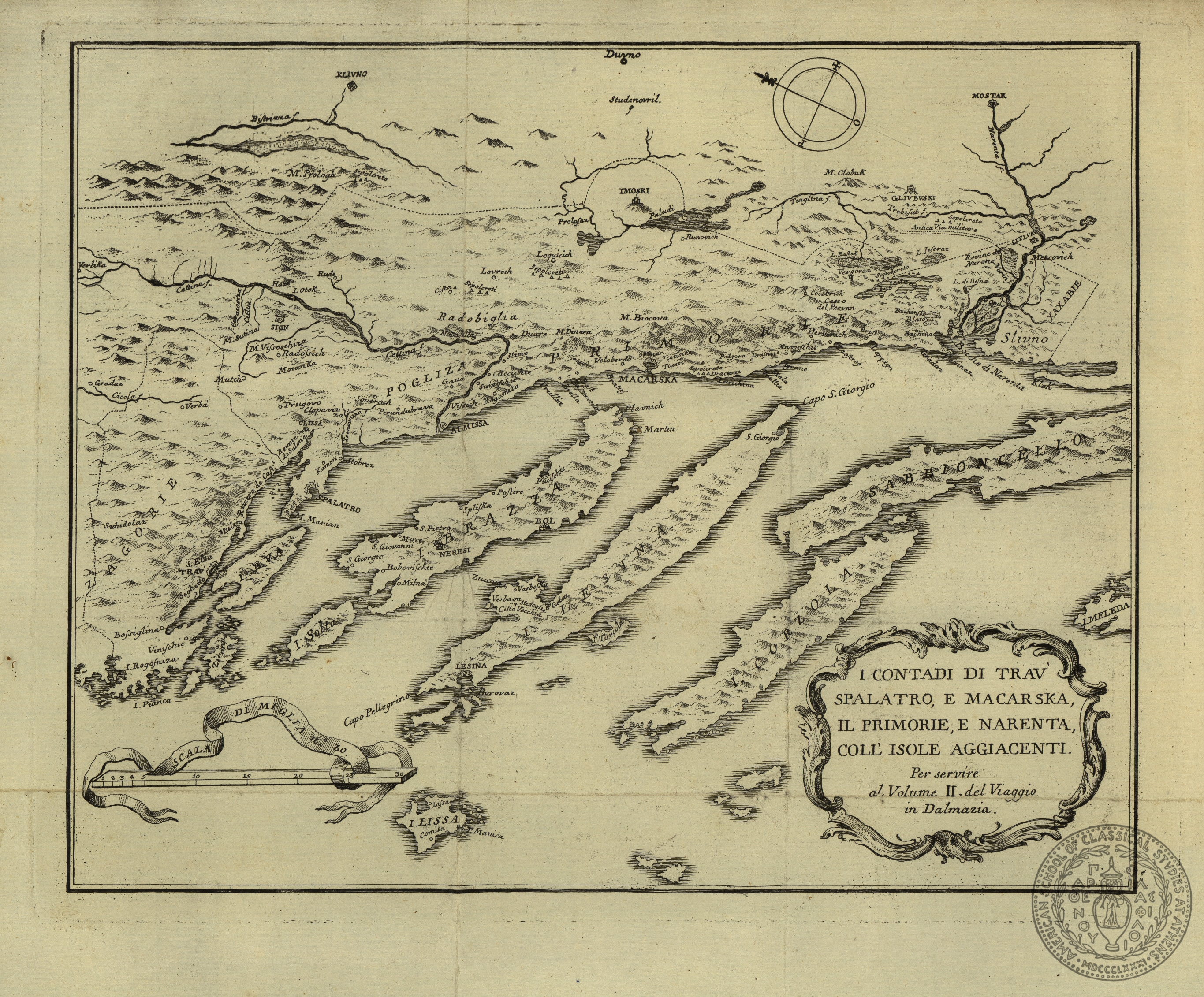 I contadi di Trau, Spalatro e Magarska, il Primorie e Narenta coll'isole aggiacenti per servire al volume II del Viaggio in Dalmazia